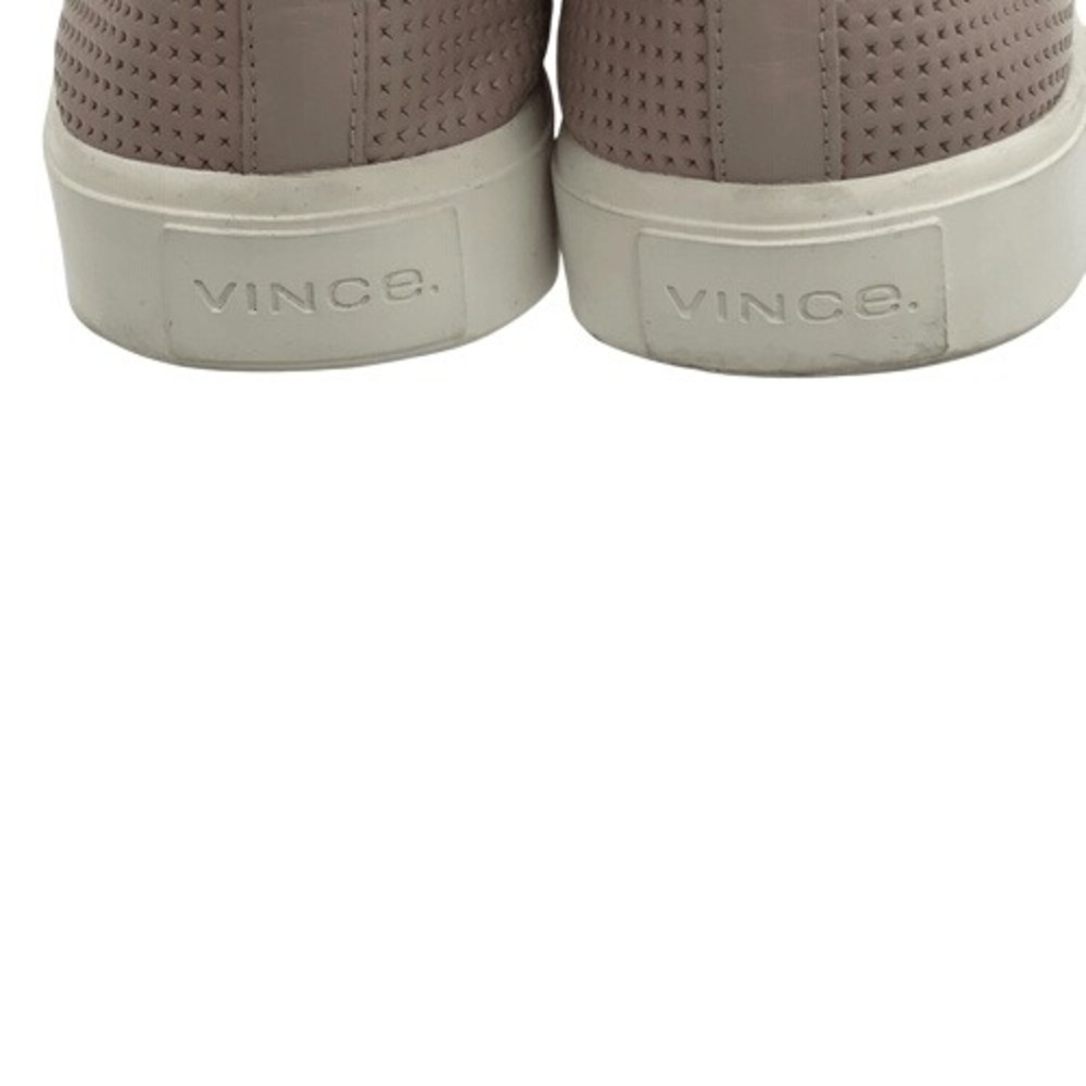Vince Blair Taupe Perforated Leather Slip-On Sneakers Women's Size 5 - Picture 6 of 8